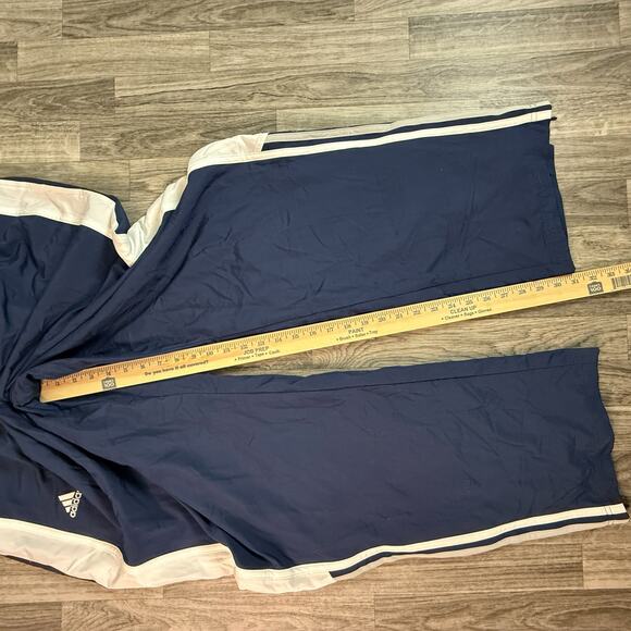 Vintage Adidas ClimaProof Wind Pants NWT Men’s XL Navy White Stripe - Picture 8 of 10